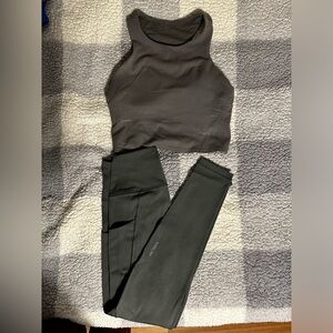 Arcteryx lululemon workout set legging bra top
